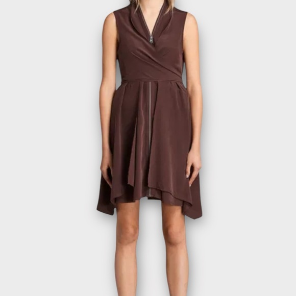 All Saints Dresses & Skirts - AllSaints All Saints Women’s Jayda Dress Size 0 100% Silk Maroon Feminine Dainty
